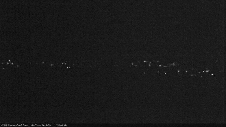 Lake Travis webcam, January 10, 2019 12:00 AM CT