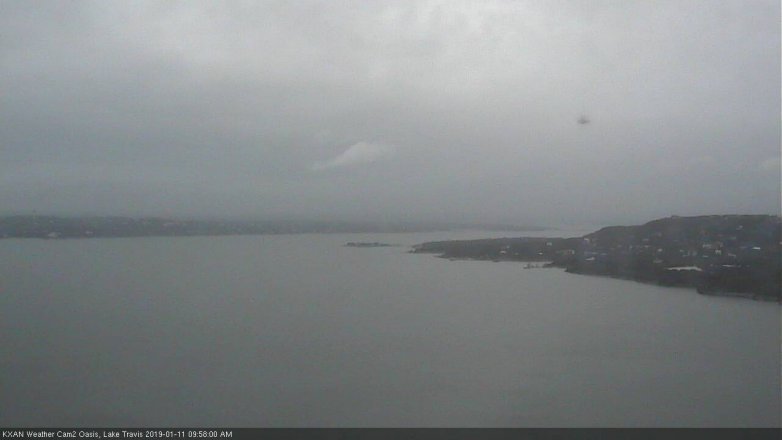 Lake Travis webcam, January 11, 2019 9:00 AM CT