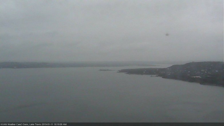 Lake Travis webcam, January 11, 2019 9:20 AM CT
