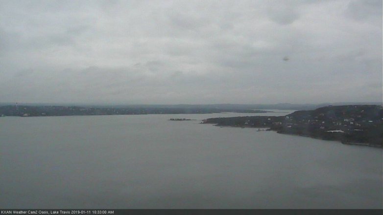 Lake Travis webcam, January 11, 2019 9:35 AM CT