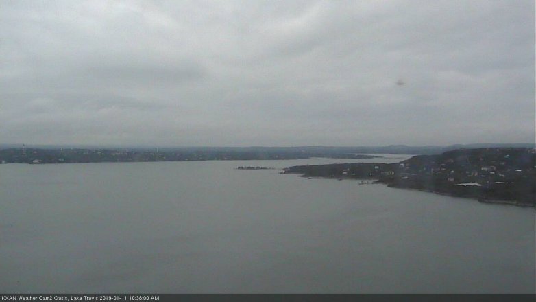 Lake Travis webcam, January 11, 2019 9:40 AM CT