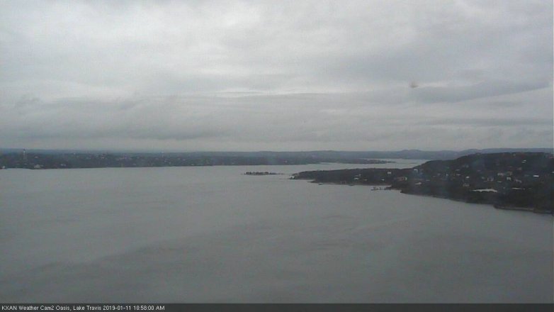 Lake Travis webcam, January 11, 2019 10:00 AM CT