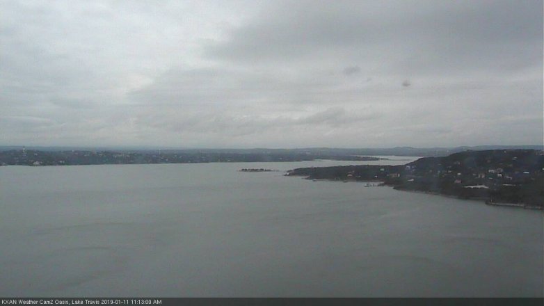 Lake Travis webcam, January 11, 2019 10:15 AM CT