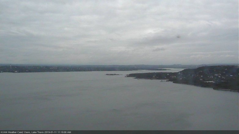 Lake Travis webcam, January 11, 2019 10:20 AM CT