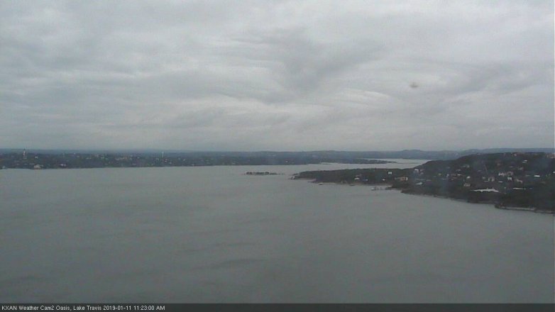 Lake Travis webcam, January 11, 2019 10:25 AM CT