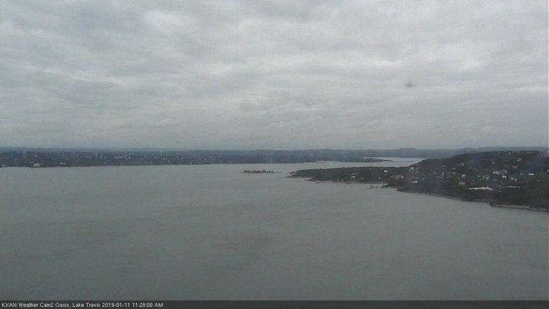 Lake Travis webcam, January 11, 2019 10:30 AM CT