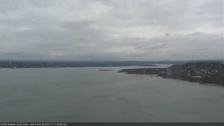 Lake Travis webcam, January 11, 2019 10:45 AM CT
