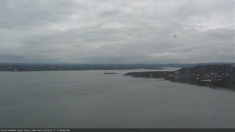 Lake Travis webcam, January 11, 2019 10:50 AM CT