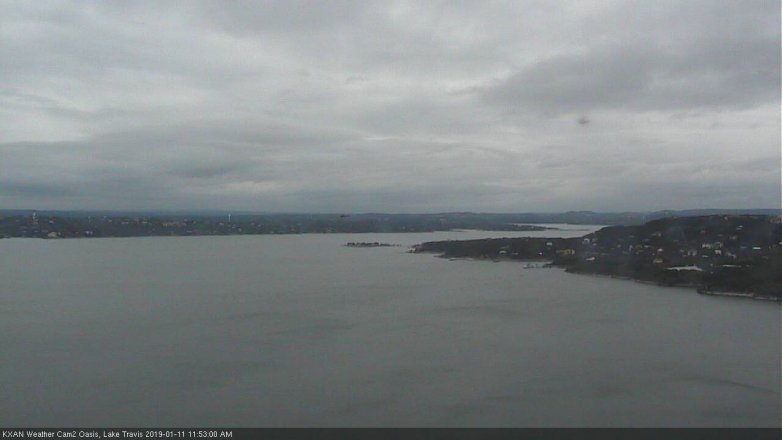 Lake Travis webcam, January 11, 2019 10:55 AM CT