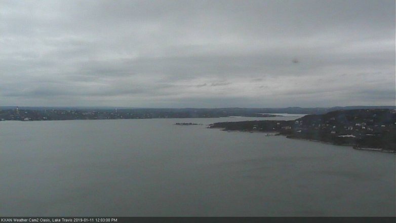 Lake Travis webcam, January 11, 2019 11:05 AM CT
