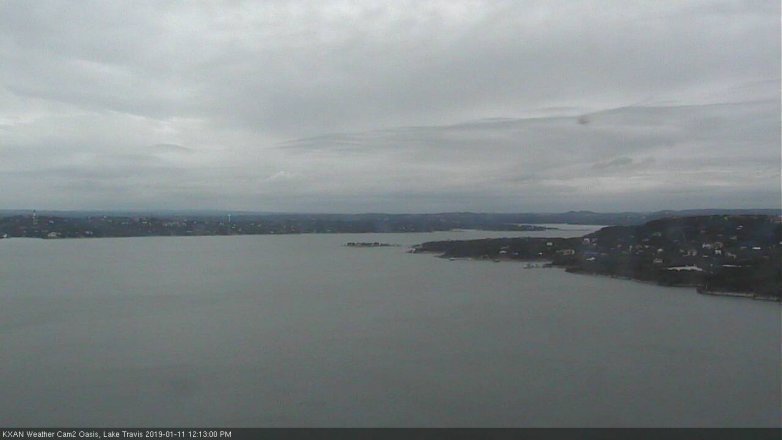 Lake Travis webcam, January 11, 2019 11:15 AM CT