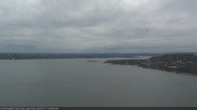 Lake Travis webcam, January 11, 2019 11:40 AM CT