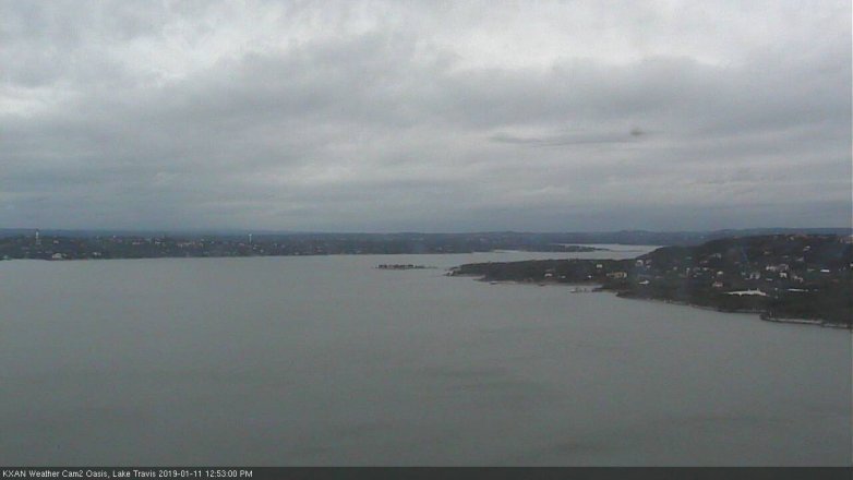 Lake Travis webcam, January 11, 2019 11:55 AM CT