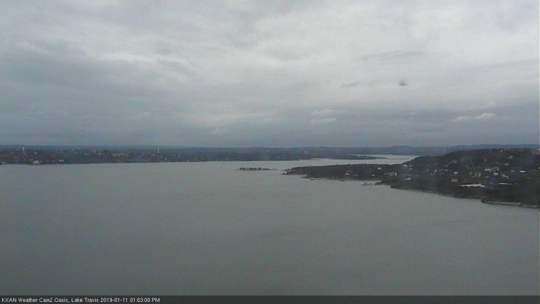 Lake Travis webcam, January 11, 2019 12:05 PM CT