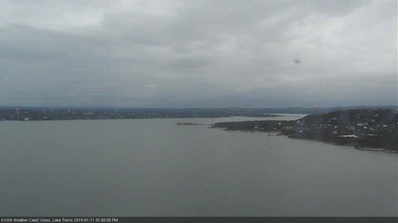 Lake Travis webcam, January 11, 2019 12:10 PM CT