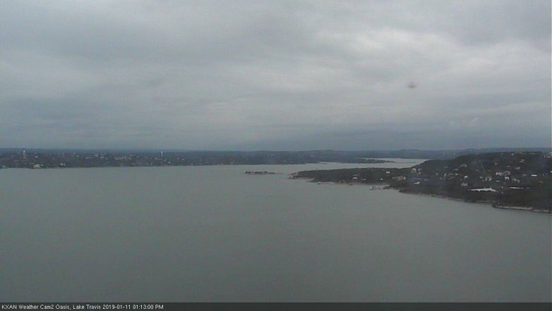Lake Travis webcam, January 11, 2019 12:15 PM CT
