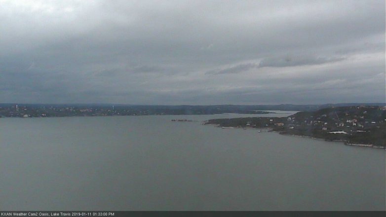 Lake Travis webcam, January 11, 2019 12:35 PM CT