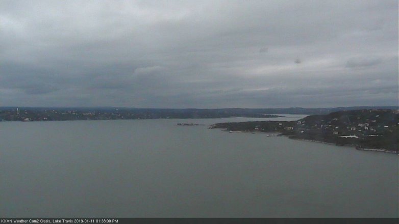Lake Travis webcam, January 11, 2019 12:40 PM CT
