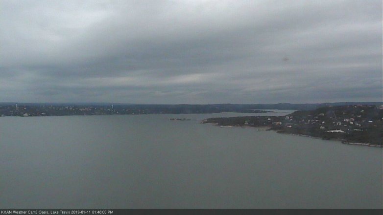 Lake Travis webcam, January 11, 2019 12:50 PM CT