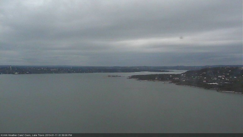 Lake Travis webcam, January 11, 2019 1:00 PM CT