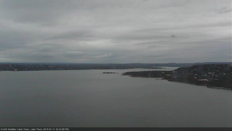 Lake Travis webcam, January 11, 2019 1:25 PM CT