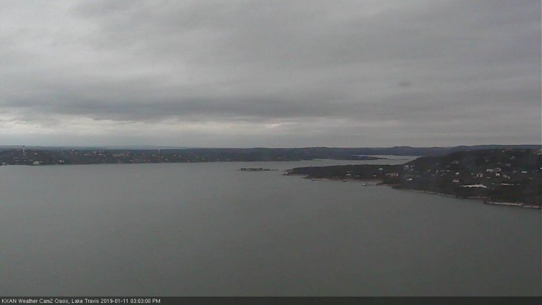 Lake Travis webcam, January 11, 2019 2:05 PM CT
