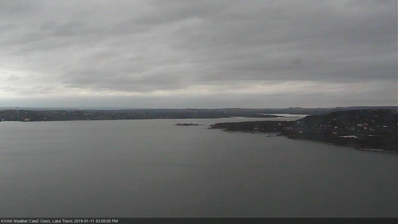 Lake Travis webcam, January 11, 2019 2:10 PM CT