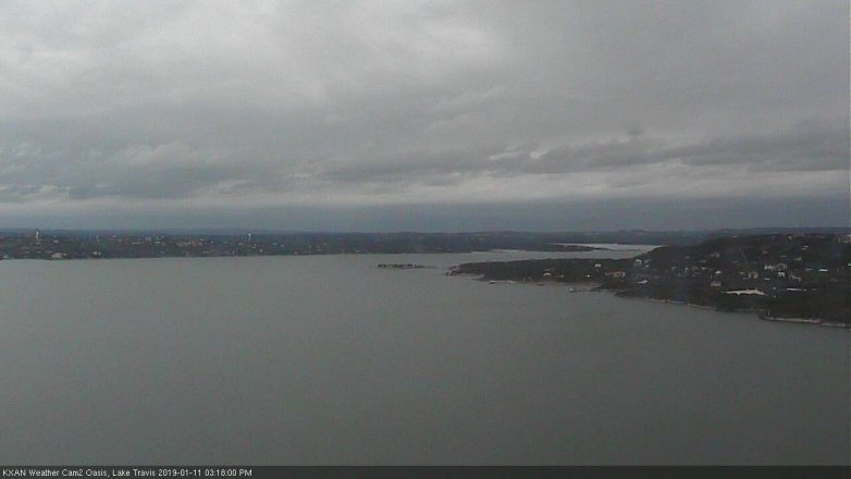 Lake Travis webcam, January 11, 2019 2:20 PM CT