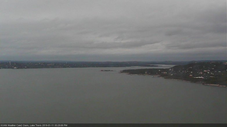 Lake Travis webcam, January 11, 2019 2:30 PM CT