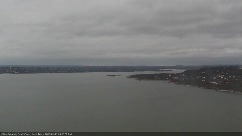 Lake Travis webcam, January 11, 2019 2:35 PM CT