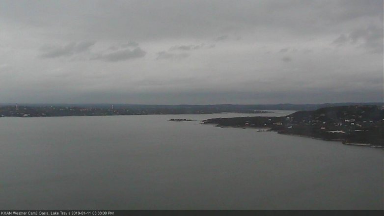 Lake Travis webcam, January 11, 2019 2:40 PM CT