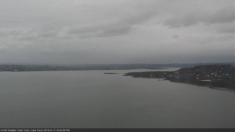 Lake Travis webcam, January 11, 2019 2:45 PM CT