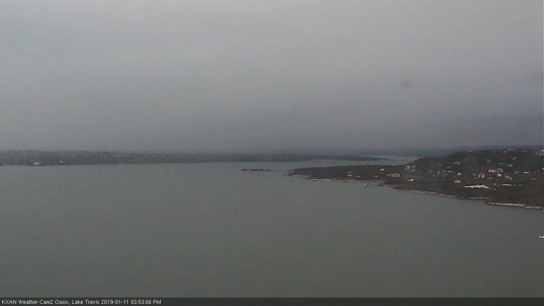 Lake Travis webcam, January 11, 2019 2:55 PM CT