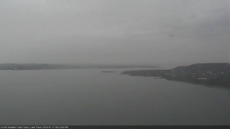 Lake Travis webcam, January 11, 2019 3:25 PM CT