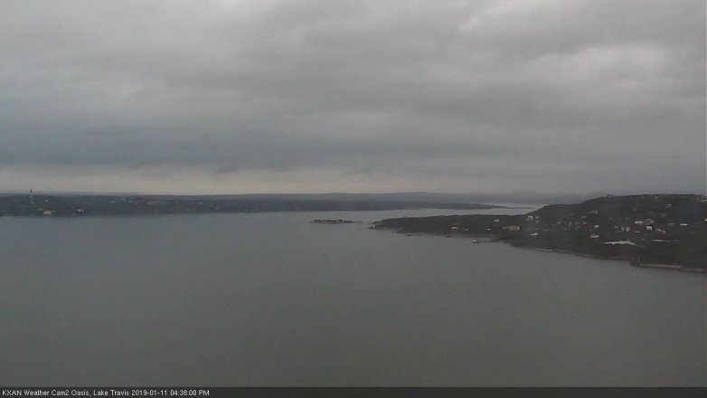 Lake Travis webcam, January 11, 2019 3:40 PM CT