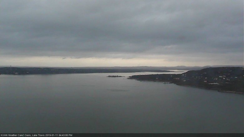 Lake Travis webcam, January 11, 2019 3:45 PM CT