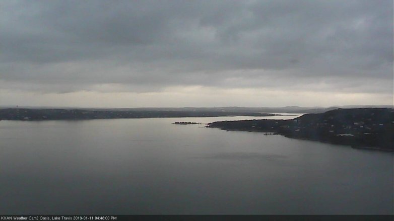 Lake Travis webcam, January 11, 2019 3:50 PM CT