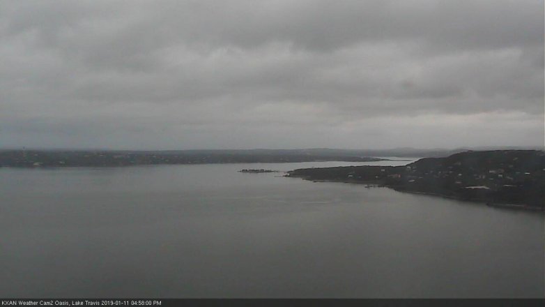 Lake Travis webcam, January 11, 2019 4:00 PM CT