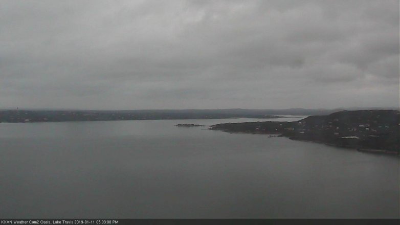 Lake Travis webcam, January 11, 2019 4:05 PM CT