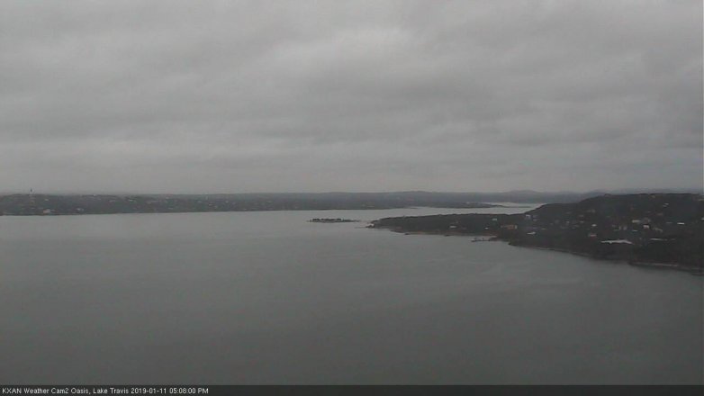 Lake Travis webcam, January 11, 2019 4:10 PM CT