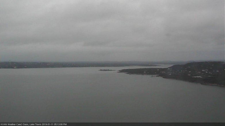 Lake Travis webcam, January 11, 2019 4:15 PM CT