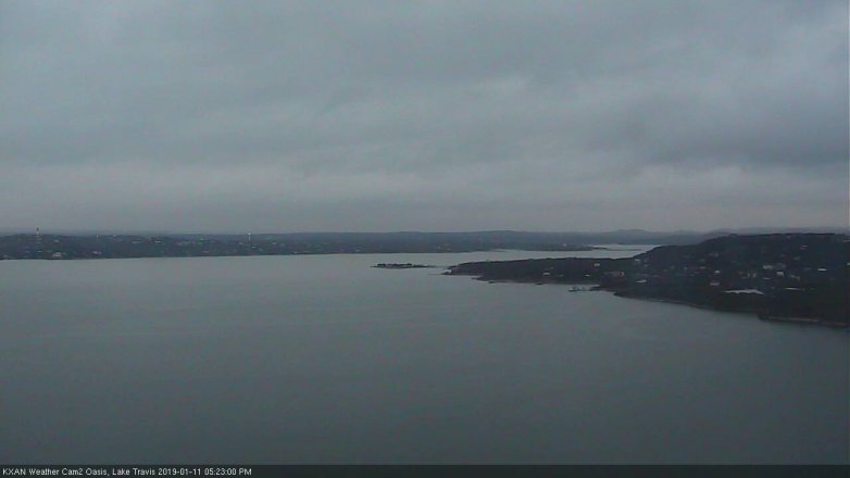 Lake Travis webcam, January 11, 2019 4:25 PM CT