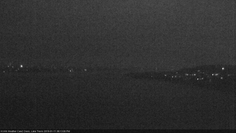 Lake Travis webcam, January 11, 2019 5:15 PM CT