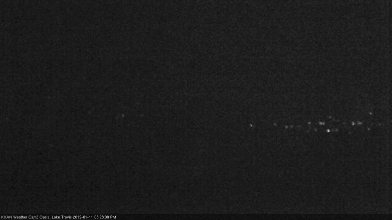 Lake Travis webcam, January 11, 2019 7:30 PM CT