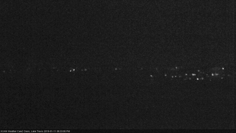 Lake Travis webcam, January 11, 2019 7:35 PM CT