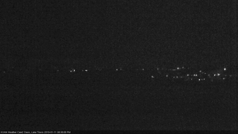 Lake Travis webcam, January 11, 2019 7:40 PM CT
