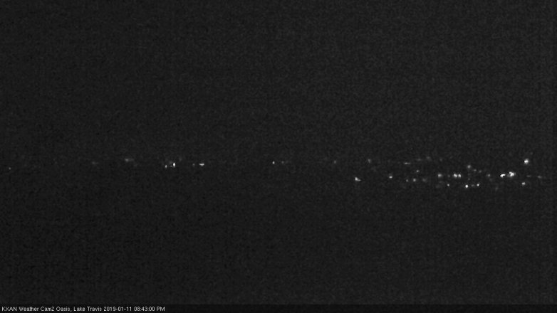 Lake Travis webcam, January 11, 2019 7:45 PM CT