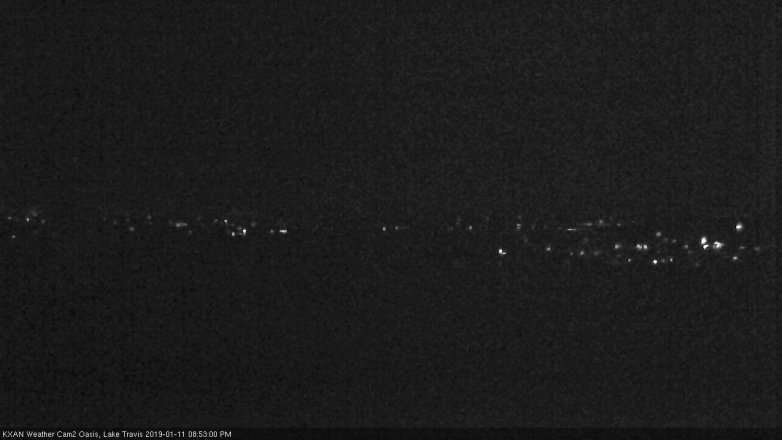 Lake Travis webcam, January 11, 2019 7:55 PM CT
