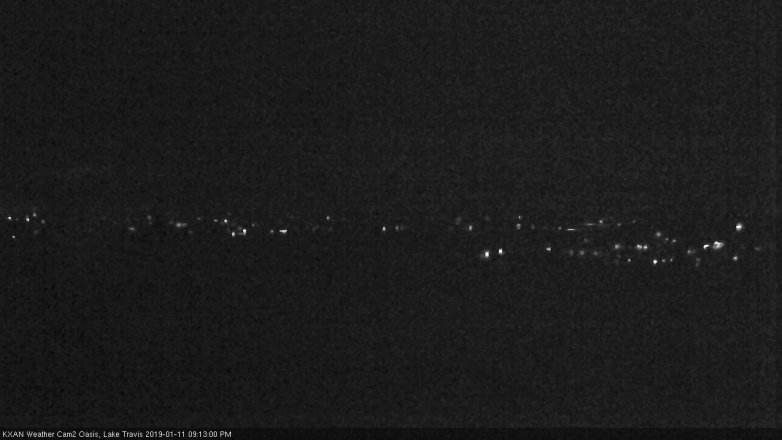 Lake Travis webcam, January 11, 2019 8:15 PM CT