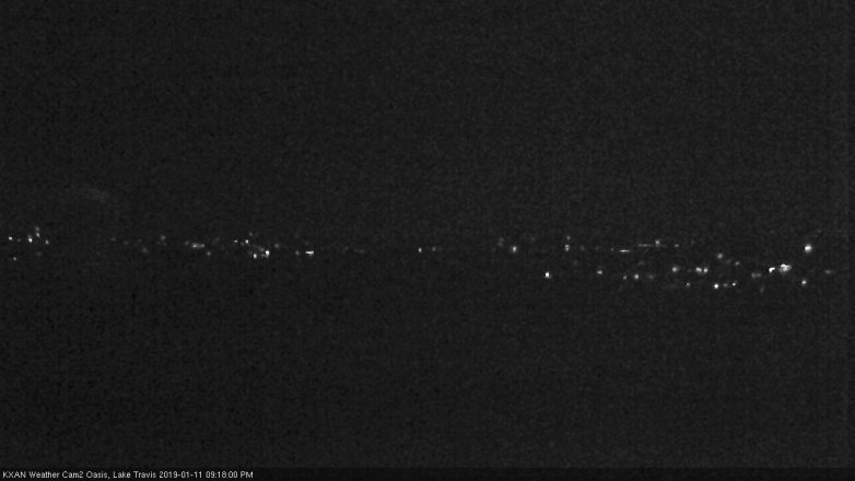 Lake Travis webcam, January 11, 2019 8:20 PM CT